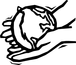 300x258 Earth In Gentle Hands Clip Art