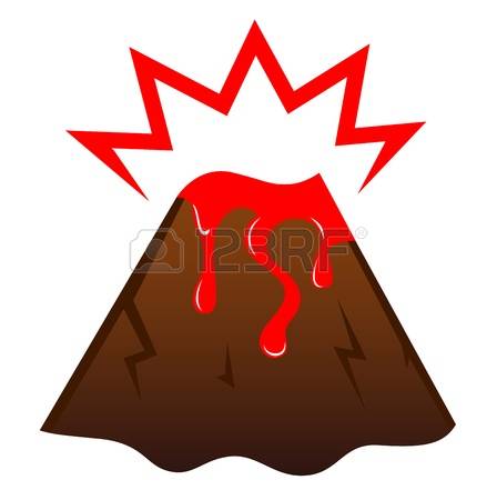 448x450 Volcano Clipart Geology