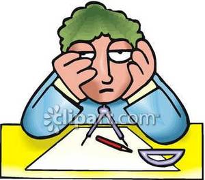 300x264 Geometry Clipart Frustrated Student