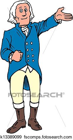 247x470 Clip Art Of George Washington K13389099