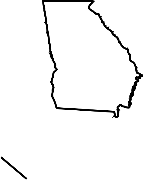 474x597 Georgia Outline Clip Art