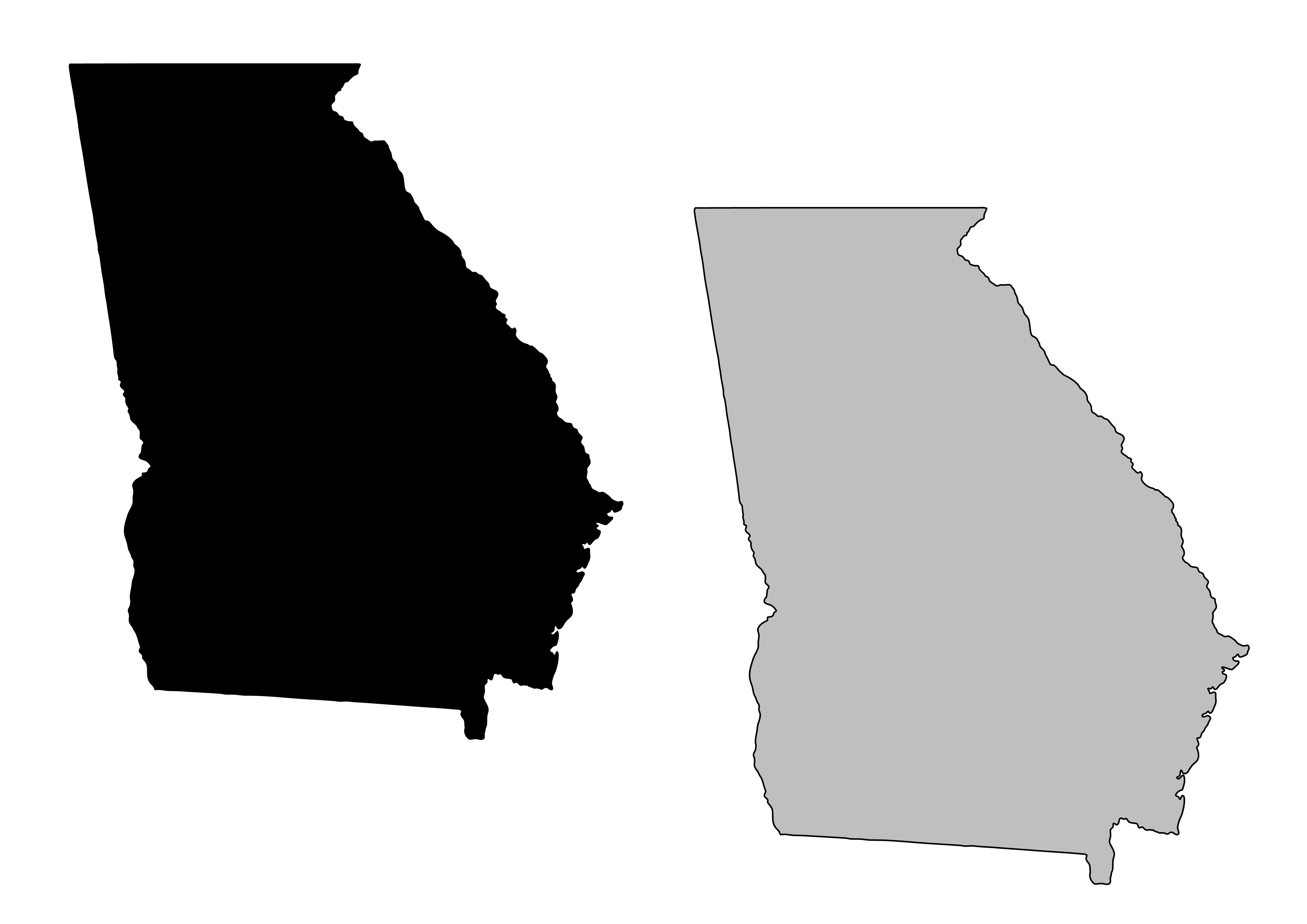4911x3472 State Of Georgia Clip Art Images