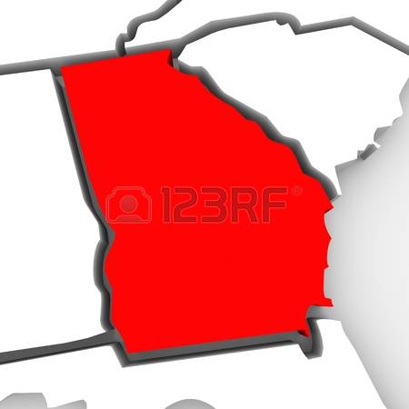 450x450 State Of Georgia Map Clipart