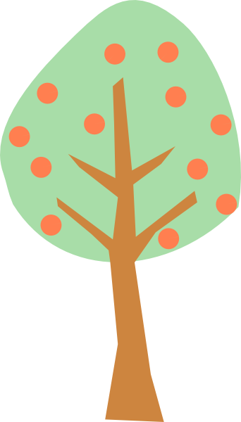 342x600 Peach Tree Clip Art