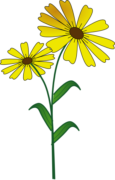 384x600 Daisy Flower Clip Art Free Vector For Download About Clipartix 2