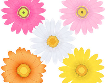 340x270 Daisy Clipart Digital Daisy Flowers Clipart Scrapbook Daisy
