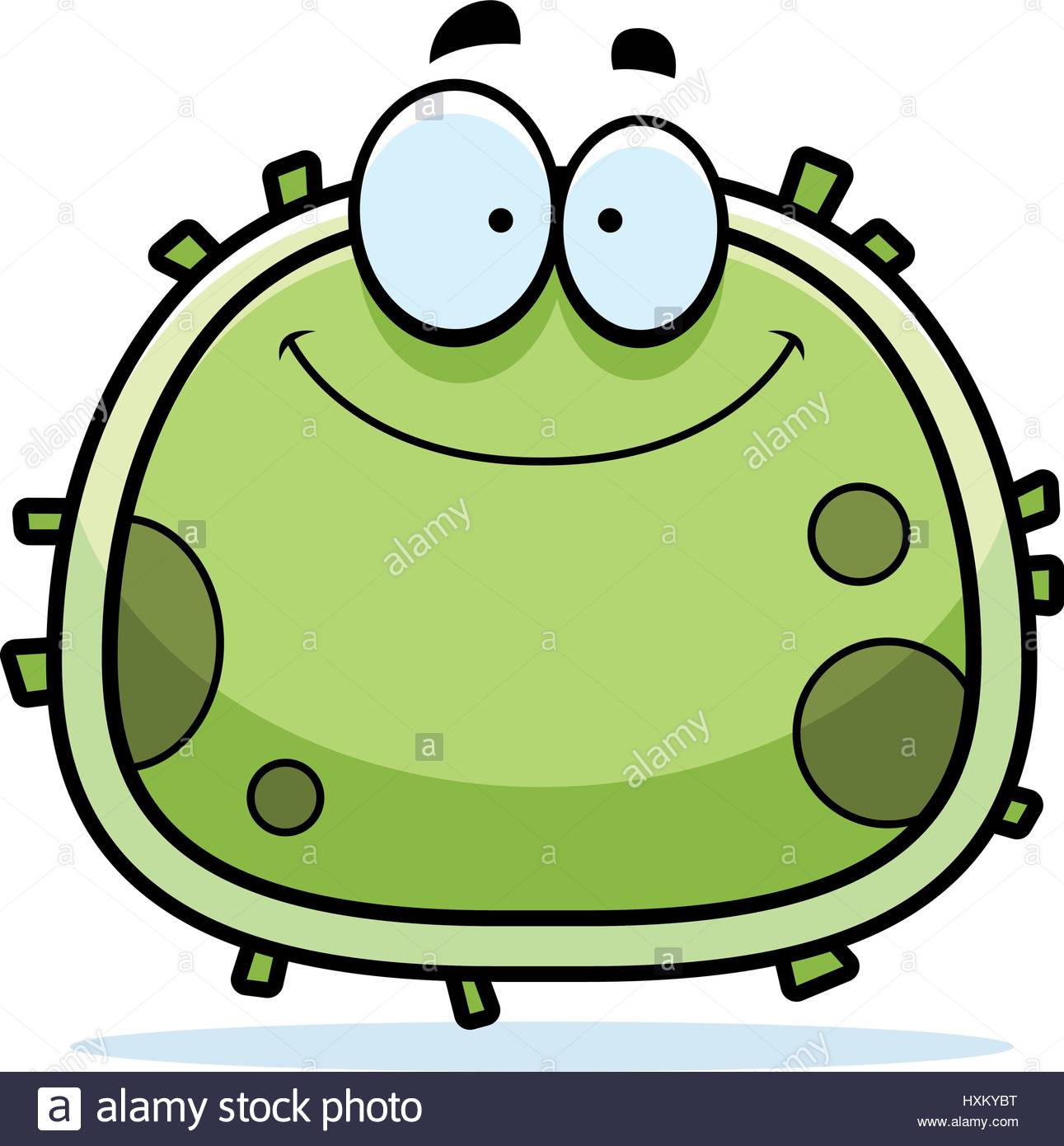 1291x1390 A Cartoon Illustration Of A Germ Smiling Stock Vector Art
