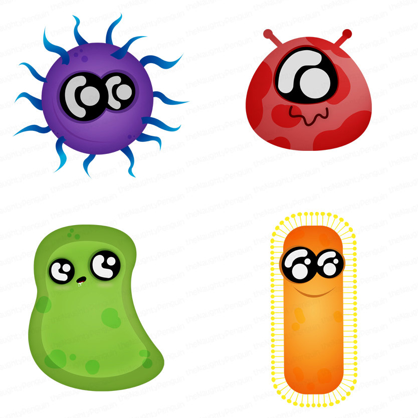 834x834 Free Clipart Germs Cartoon