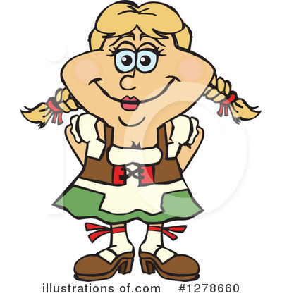 400x420 German Woman Clipart