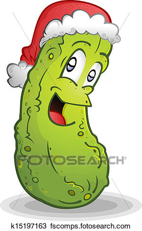 288x470 Clipart Of German Christmas Pickle Legend K15197163