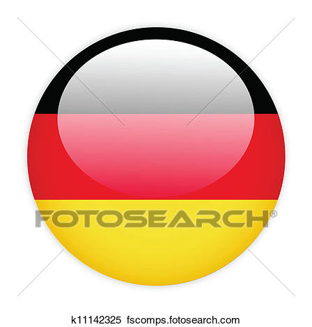 448x470 Clipart Of German Flag Button K11142325