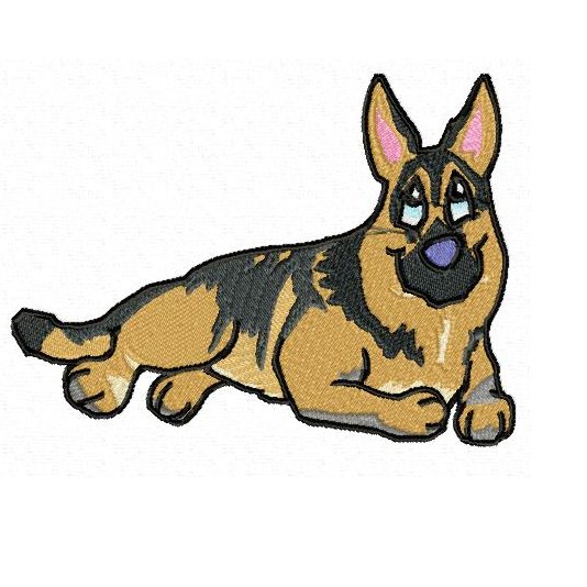 534x534 Free German Shepherd Clipart Image