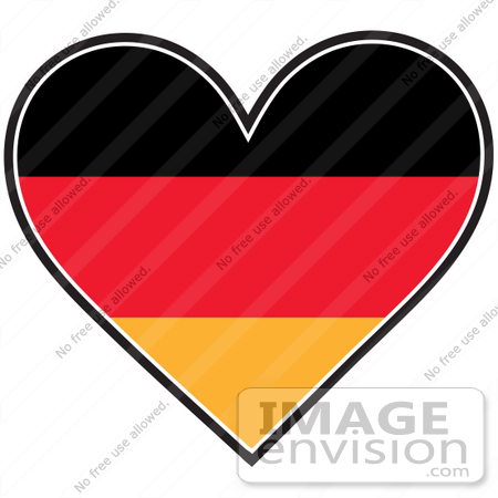 450x450 Clip Art Graphic Of A German Heart Flag