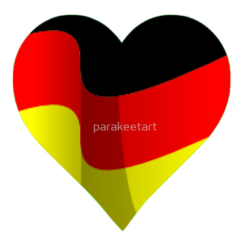 793x800 German Flag Heart Art Prints By Parakeetart Redbubble