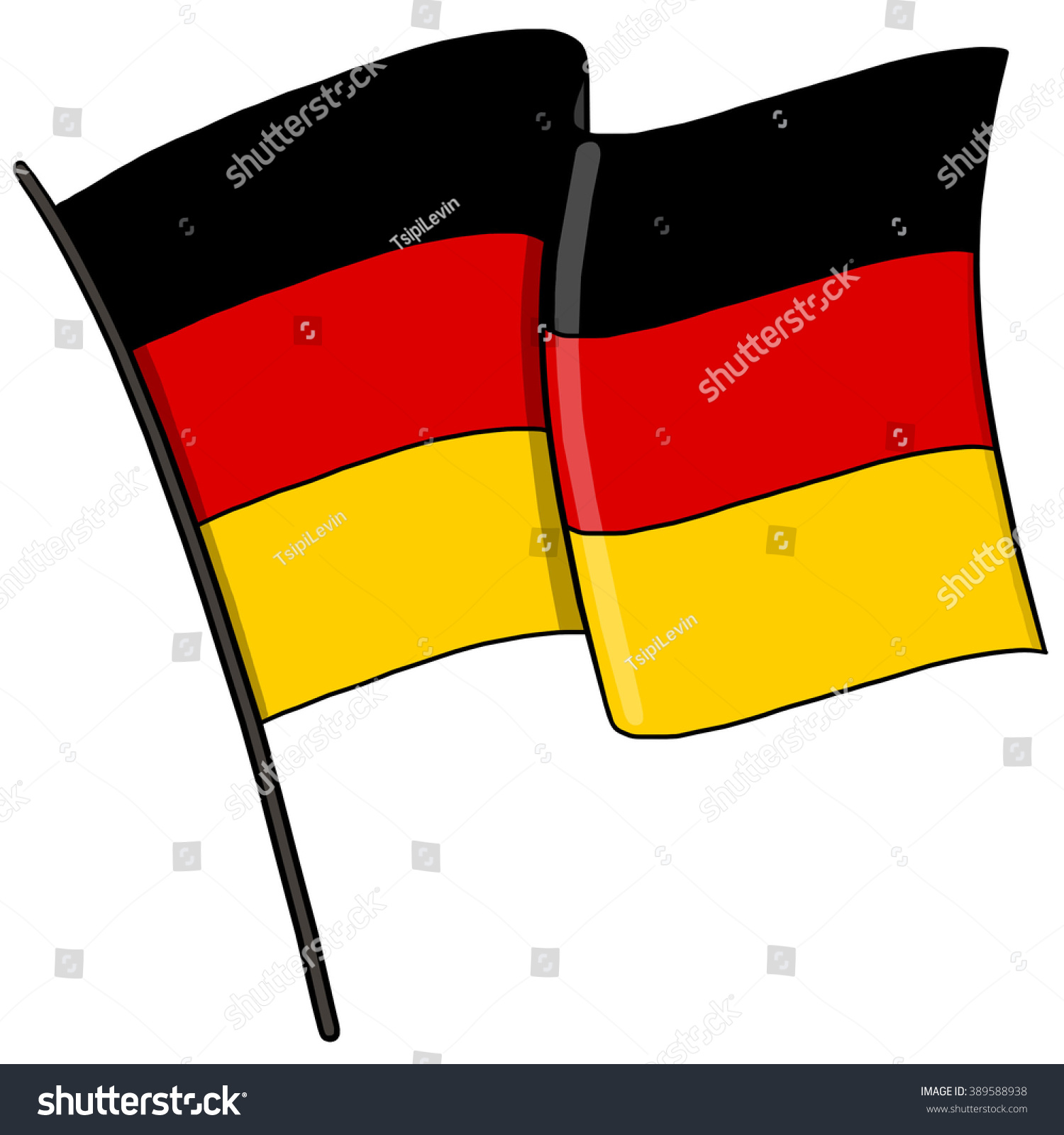 1500x1600 German Clipart Flag Pole