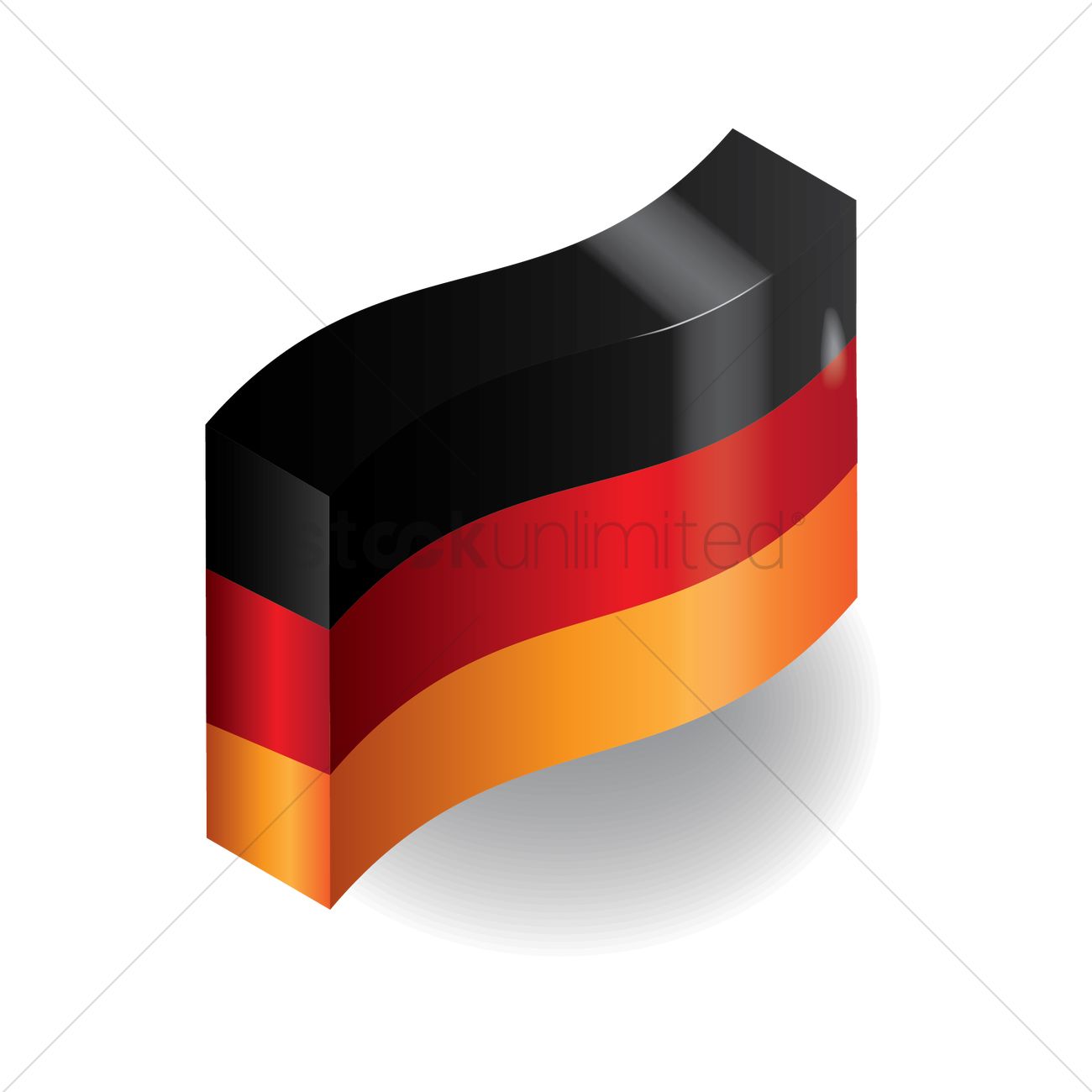1300x1300 Abstract German Flag Design Vector Image