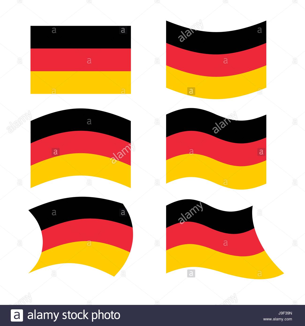 1300x1390 Germany Flag. Set Of Flags Of German Republic In Various Forms