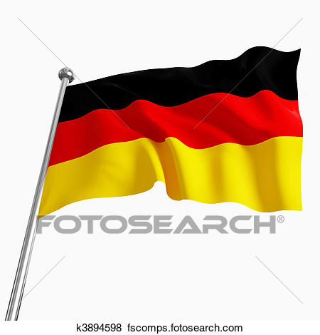 450x470 Stock Illustration Of German Flag 3d K3894598