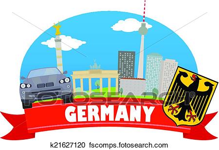 450x308 Clipart Of Germany. Tourism And Travel K21627120