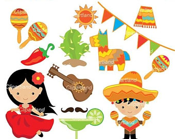 340x270 Fiesta Clip Art Etsy
