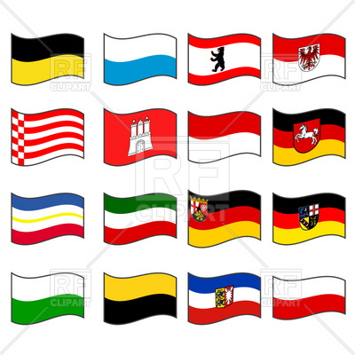 400x400 Germany Civil Flags Collection Royalty Free Vector Clip Art Image