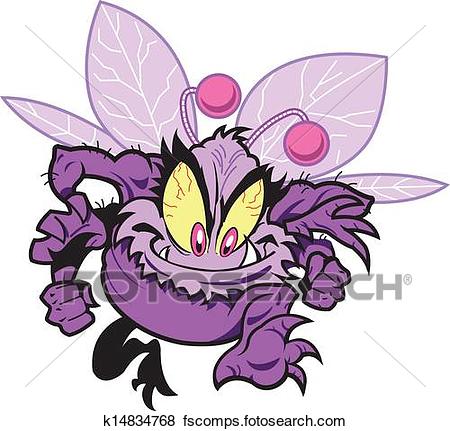 450x431 Clip Art Of Nasty Bug Germ K14834768