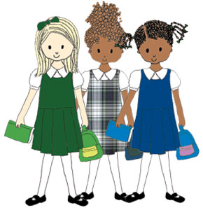 290x300 Get Dressed School Uniform Clipart