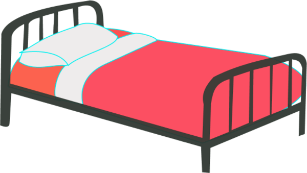 600x339 Bed Clipart Single Bed