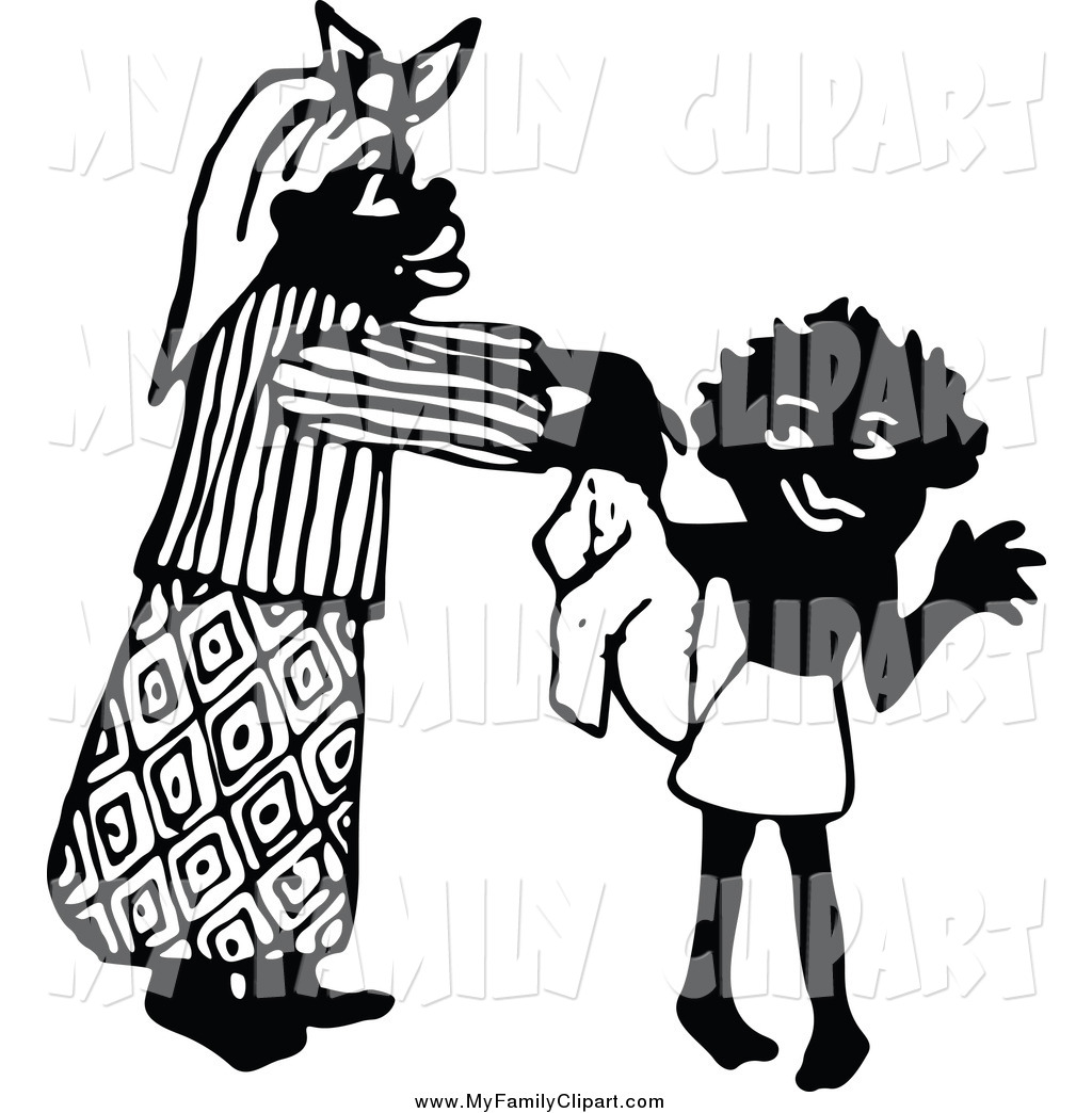 1024x1044 Clip Art Of A Black And White Mother Dressing Her Son By Prawny