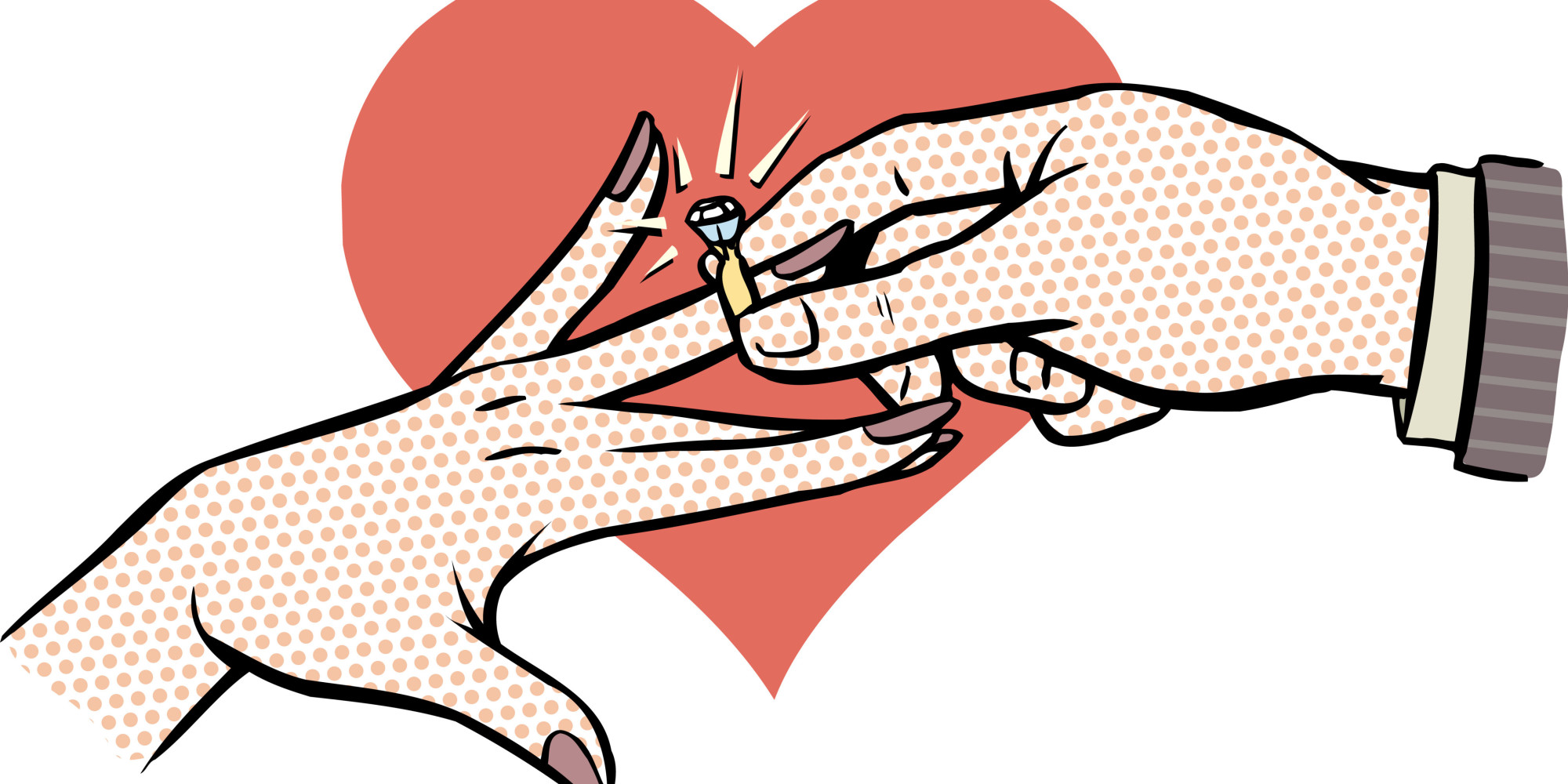 2000x1000 Hand Clipart Married