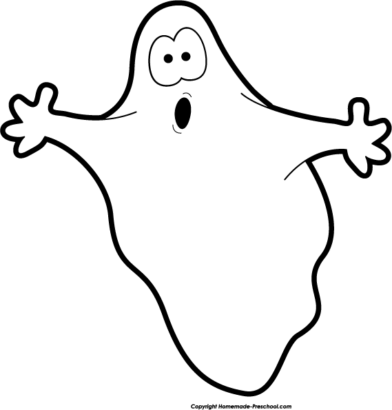 569x595 Halloween Ghost Clipart