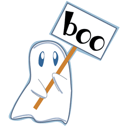 250x250 Halloween Ghost Clip Art Image