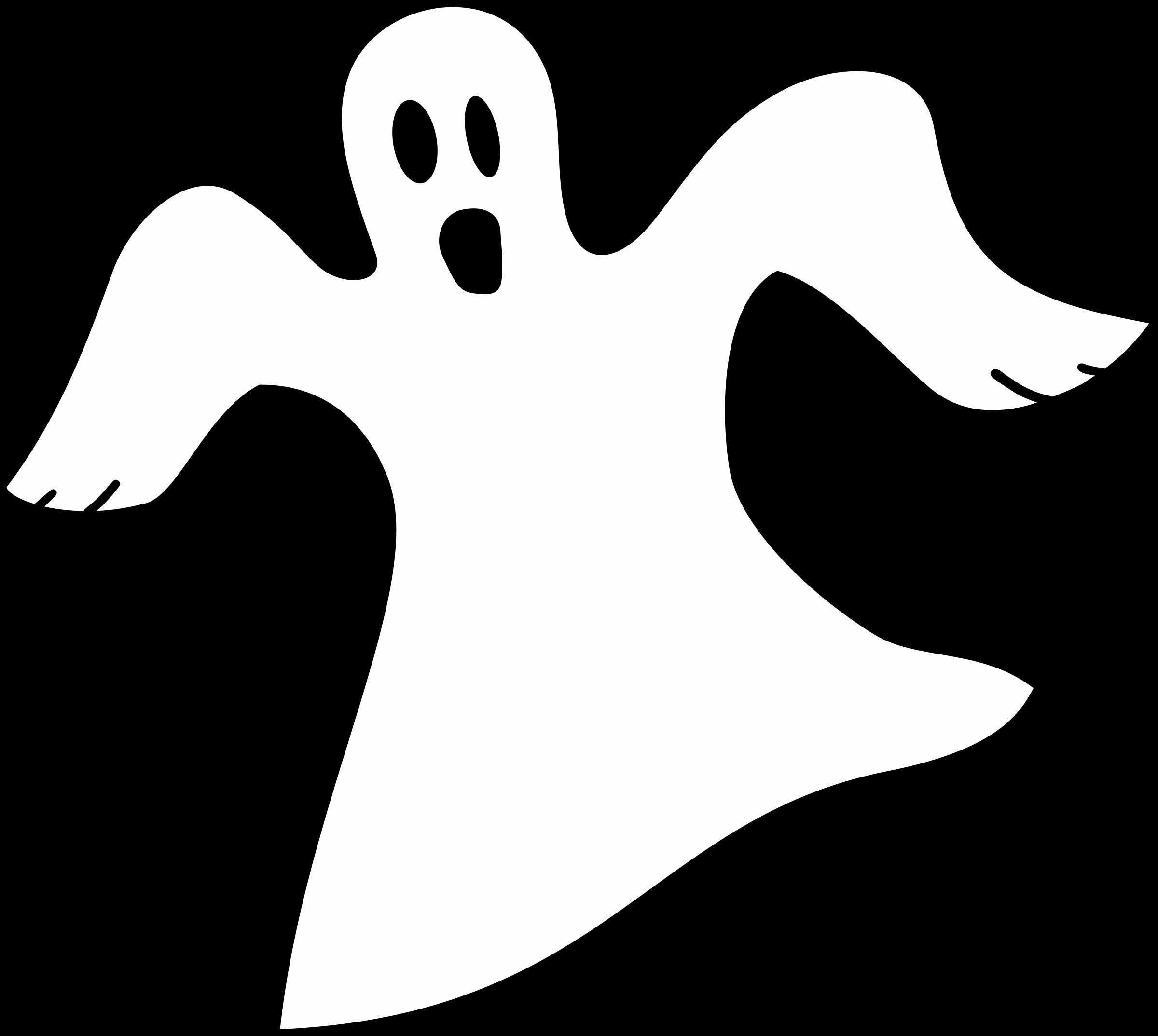 Ghost Clipart Black And White