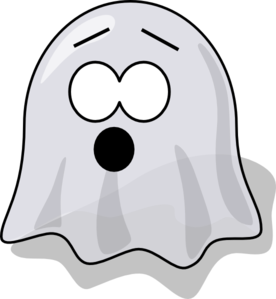 276x299 Scared Ghost Clip Art