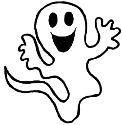 250x257 Halloween Ghost Clipart