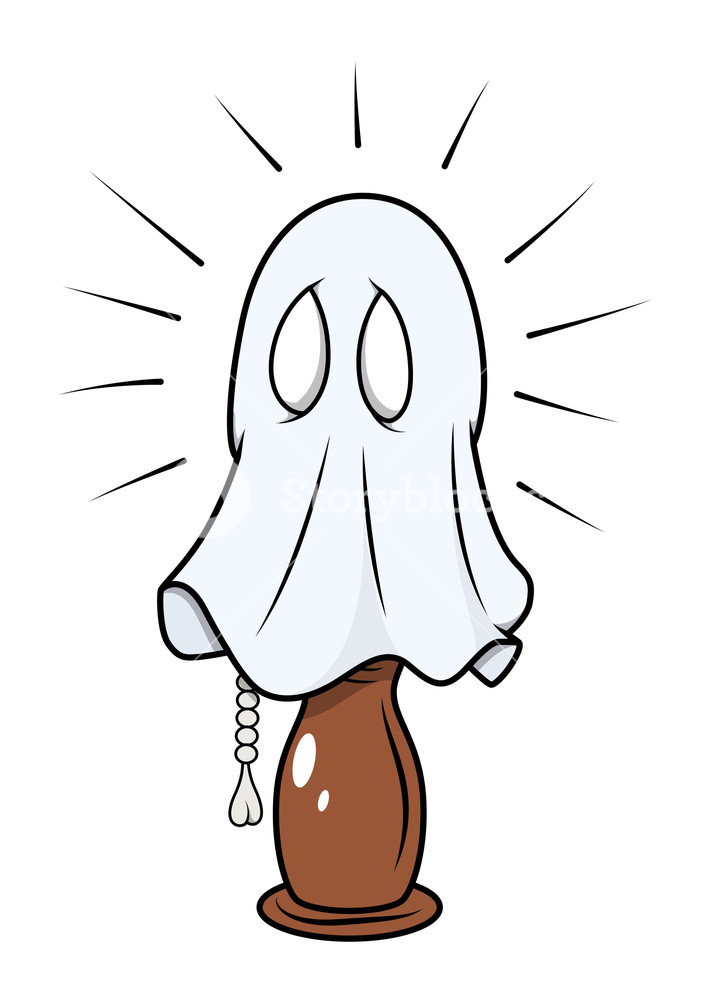 710x1000 Scared Ghost Hidden In Night Lamp