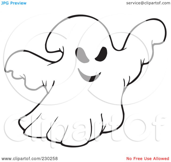 728x690 Ghostbusters Clipart Ghost Outline