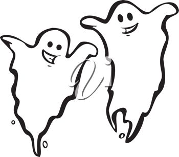 350x307 Spirit Clipart Ghost Outline