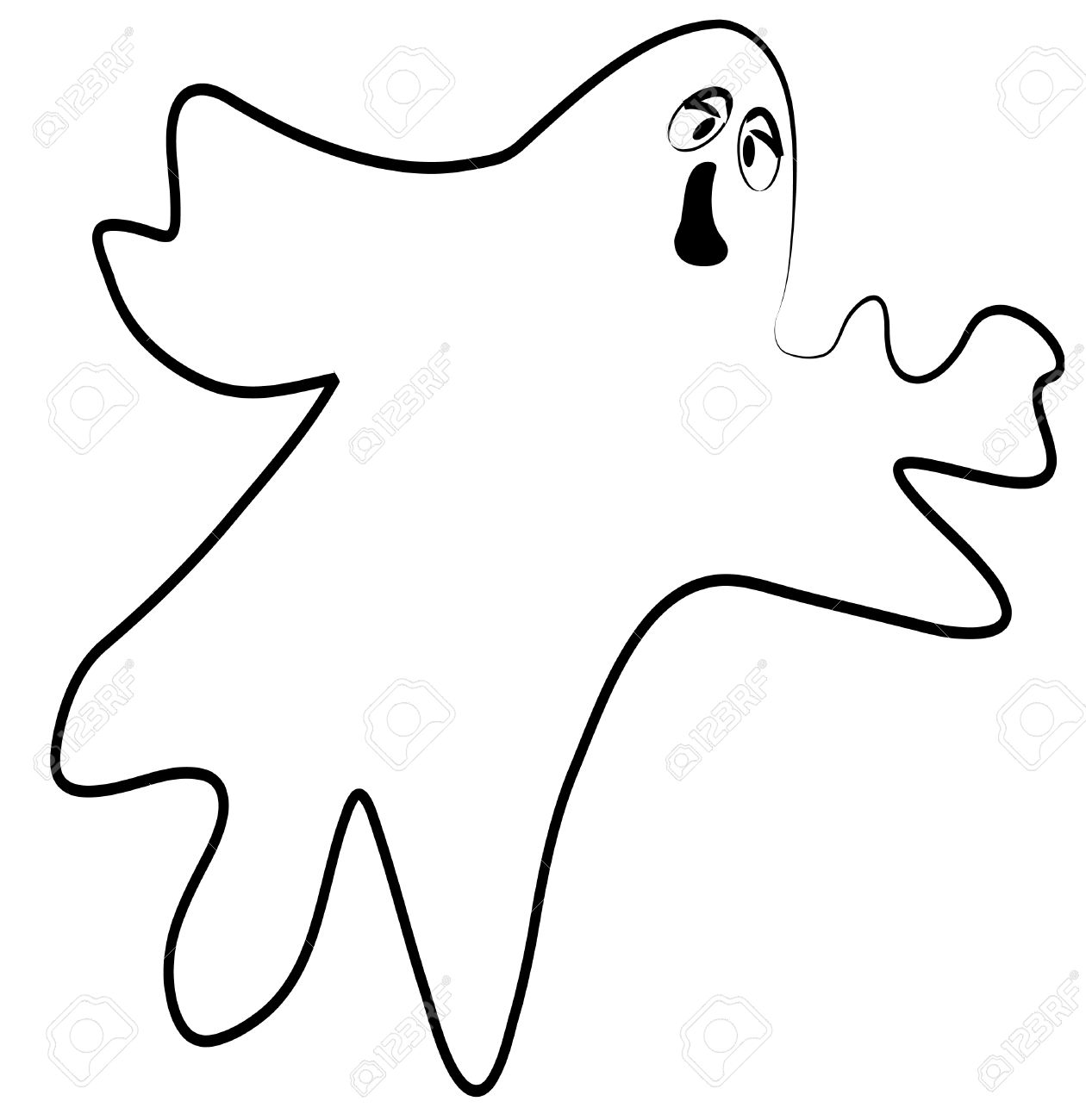 1260x1300 Horror Clipart Ghost Outline