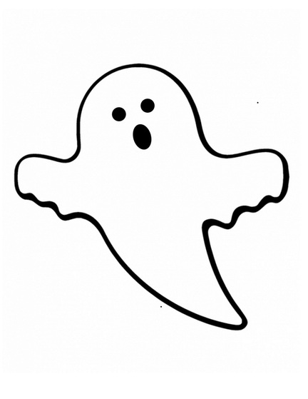 Ghost Outline Clipart | Free download on ClipArtMag