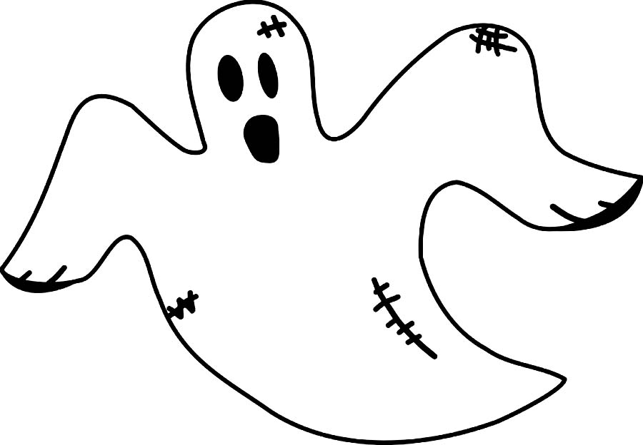 900x624 Ghost Coloring Pages