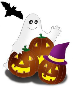 236x286 Funny And Scary Halloween Clip Art With Ghosts, Bats, Vampires