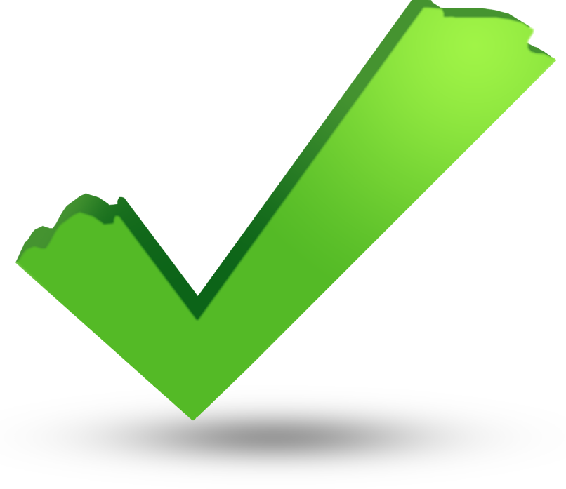 806x697 Green Check Marks