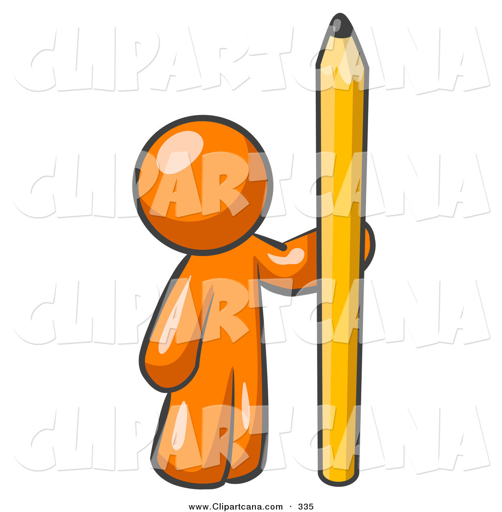 1024x1044 Vector Clip Art Of An Orange Person Holding Up And Standing Beside