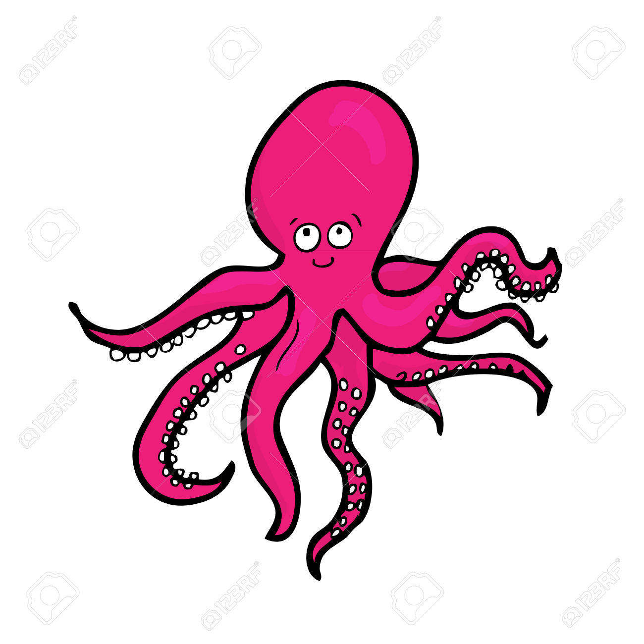 1300x1300 Squid Clipart Cartoon