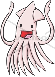 230x320 Giant Squid In Hand Drawn Style