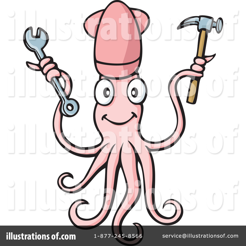 1024x1024 Squid Clipart