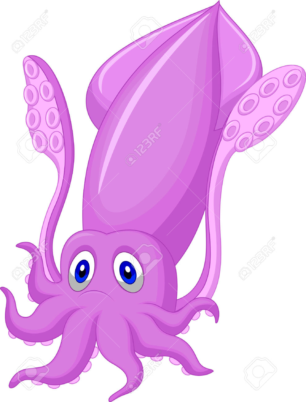 990x1300 Squid Clipart Friendly