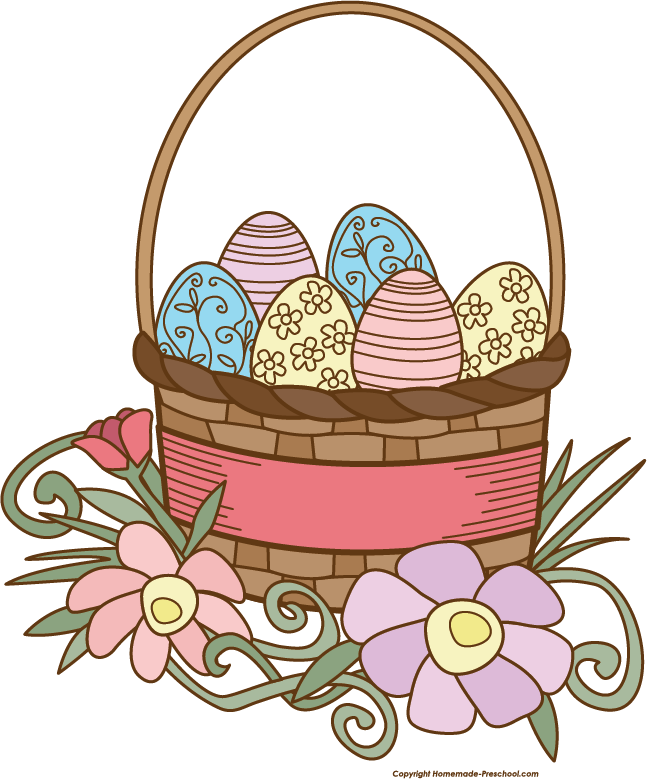 647x779 Basket Clipart Easter Basket
