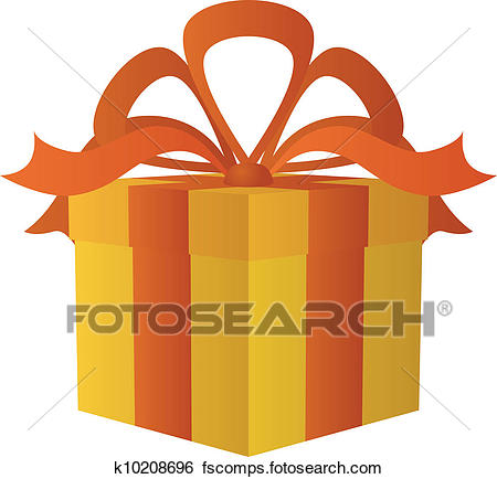 450x434 Clip Art Of Gift Box Square K10208696